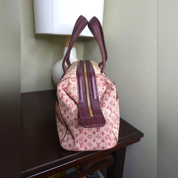 Louis Vuitton Denim Min Lin Josephine GM Bordeaux Monogram, Red - Picture 5 of 11